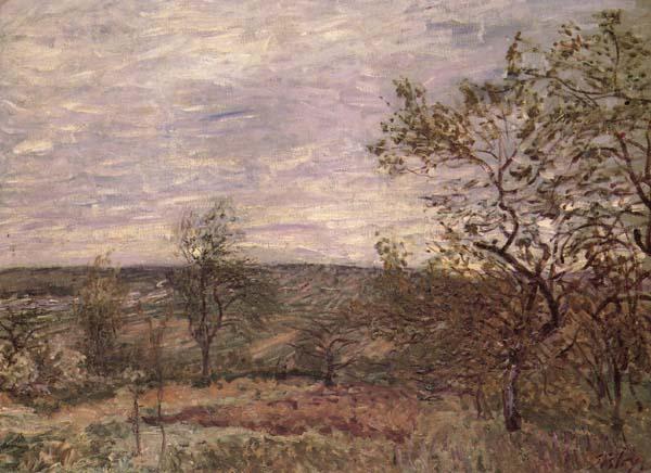 Alfred Sisley Windy Day in Veno oil painting picture